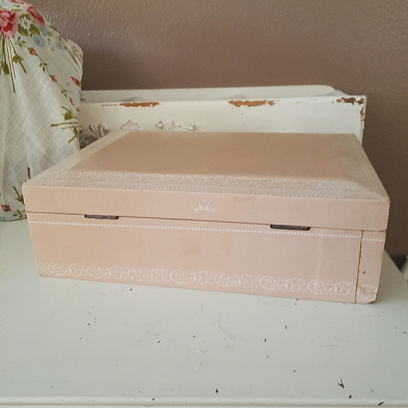 Vtg Pink Jewelry Box - Picture 4 of 11